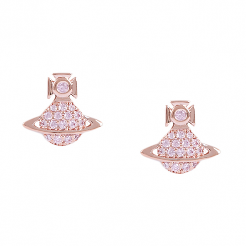 Vivienne Westwood Earrings Womens Rose Gold/Light Pink Tamia