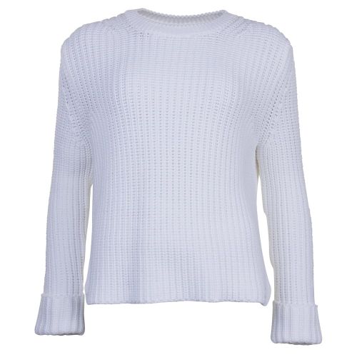 Lifestyle Womens White Clove Hitch Knitted Jumper 71697 by Barbour from Hurleys