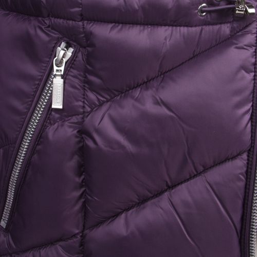 Womens Tempest Purple Island Hooded Quilted Jacket 46671 by Barbour International from Hurleys