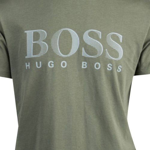 Mens Khaki Beach Chest Logo Regular Fit S/s T Shirt 98325 by BOSS from Hurleys
