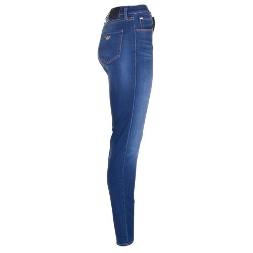Womens Blue Wash J20 High Rise Skinny Fit Jeans 69771 by Armani Jeans from Hurleys