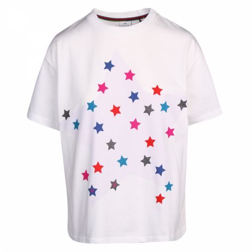 Womens White Multi Stars S/s T Shirt 40849 by PS Paul Smith from Hurleys