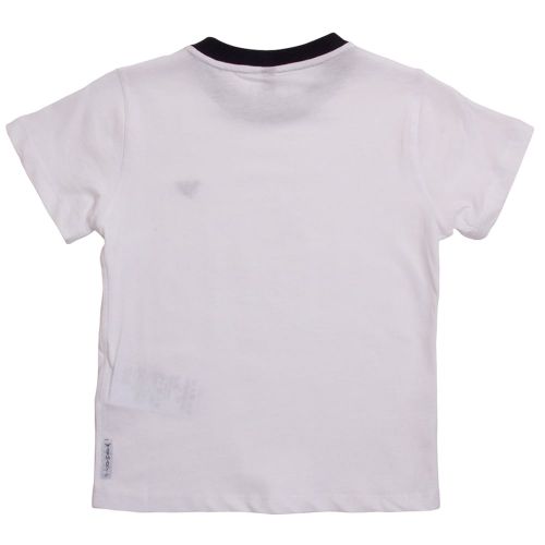 White Small Logo S/s Tee Shirt 6495 by Armani Junior from Hurleys