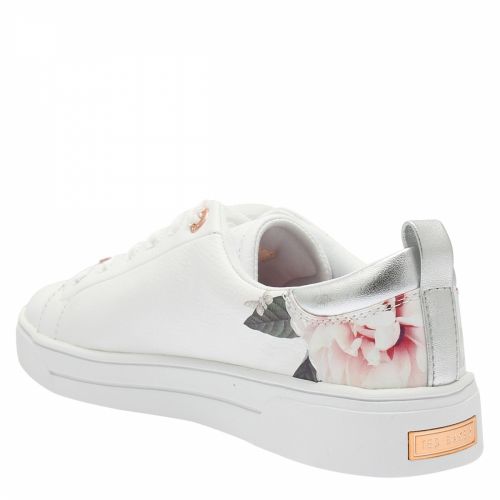 Womens White Lialy Print Trainers 41056 by Ted Baker from Hurleys