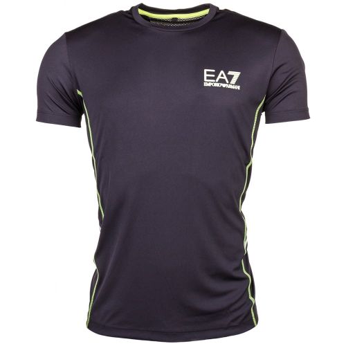 Mens Black Ventus7 Technology S/s Tee Shirt 64350 by EA7 from Hurleys