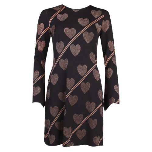 Womens Black Uzeniaa Knitted Heart Dress 34081 by Ted Baker from Hurleys