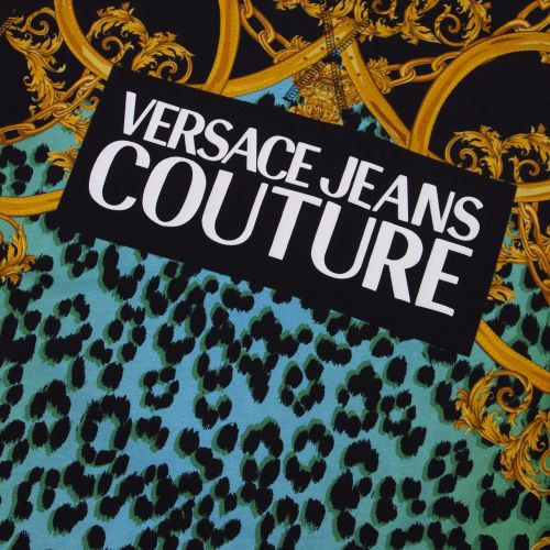 Mens Pure Mint Baroque Animal Print S/s T Shirt 51246 by Versace Jeans Couture from Hurleys