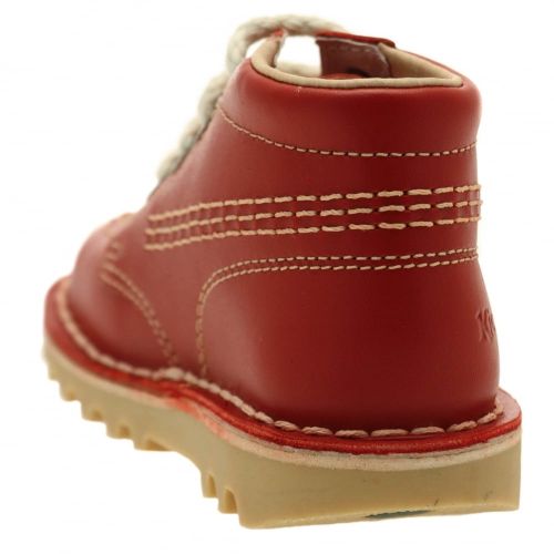 Infant Red & Natural Kick Hi (5-12) 47001 by Kickers from Hurleys