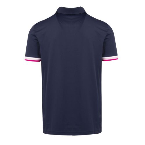 Athleisure Mens Navy/Pink Paule 6 Slim Fit S/s Polo Shirt 74422 by BOSS from Hurleys