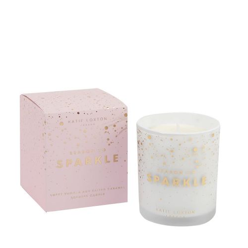Womens Sweet Vanilla & Salted Caramel Season To Sparkle Candle 95095 by Katie Loxton from Hurleys