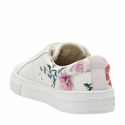 Womens White Ephielp Print Low Trainers 50322 by Ted Baker from Hurleys