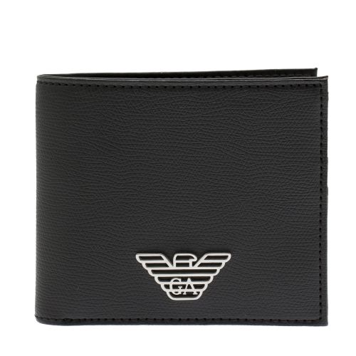 Mens Black Eagle Logo Wallet 37101 by Emporio Armani from Hurleys