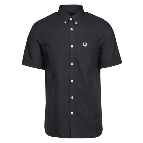Mens Navy Classic Oxford S/s Shirt 38163 by Fred Perry from Hurleys