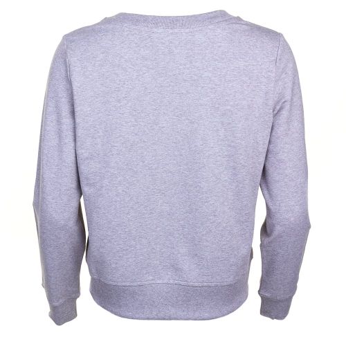 Womens Light Grey Melange Love Detail Sweat Top 10499 by Love Moschino from Hurleys