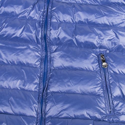 Girls Blue Spoutnic Shiny Hooded Padded Jacket 48986 by Pyrenex from Hurleys