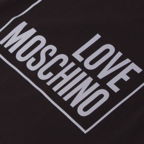 Mens Black Reflective Logo Regular Fit S/s T Shirt 39407 by Love Moschino from Hurleys