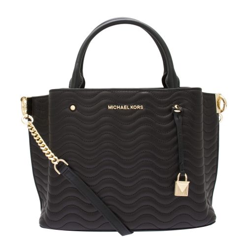 Womens Black Arielle Wavy Quilted Medium Tote Bag 50800 by Michael Kors from Hurleys