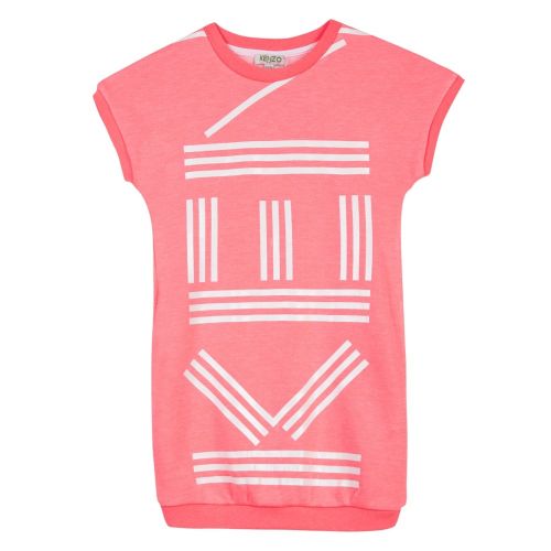 Girls Neon Coral Logo JG 7 Bis Dress 23619 by Kenzo from Hurleys