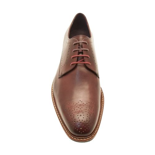 Mens Dark Red Marar Leather Shoe 8317 by Ted Baker from Hurleys