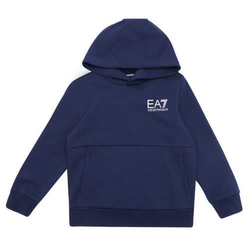 Boys Navy Core ID Hoodie Tracksuit 105518 by EA7 from Hurleys