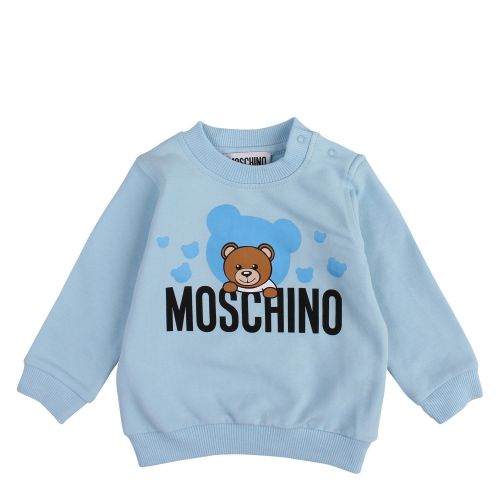Baby Sky Blue Toy Shadow Tracksuit 58534 by Moschino from Hurleys