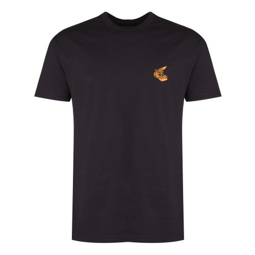 Anglomania Mens Black Small Embroidered Logo S/s T Shirt 29554 by Vivienne Westwood from Hurleys