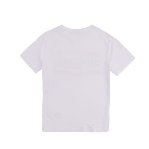 Boys White Branded S/s T Shirt 81857 by Dsquared2 from Hurleys