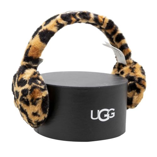 Womens Butterscotch Panther Faux Fur Leopard Earmuff 97118 by UGG from Hurleys