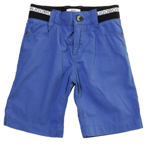 Boys Blue Branded Waistband Shorts 35450 by BOSS from Hurleys