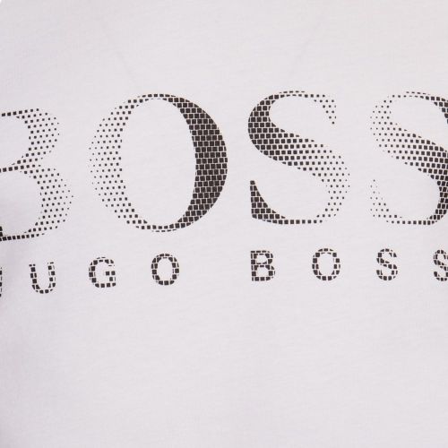 Mens White Logo Beach S/s Tee Shirt 9993 by BOSS from Hurleys
