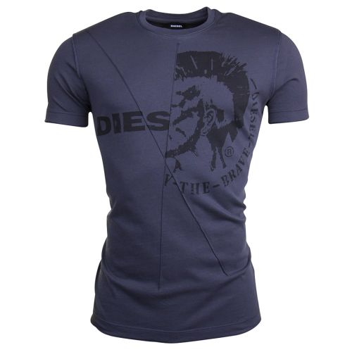 Mens Blue T-Ulee S/s Tee Shirt 10588 by Diesel from Hurleys