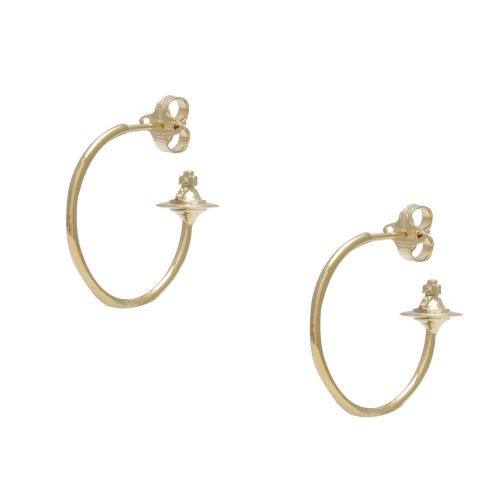Womens Gold Rosemary Small Hoop Earrings 76881 by Vivienne Westwood from Hurleys