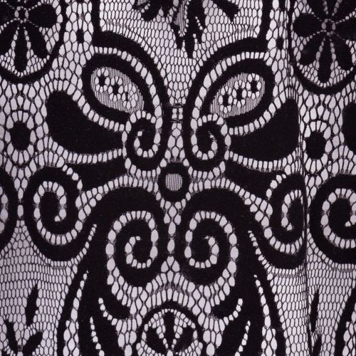 Womens Black Velvet Patterned Sheer Top 67700 by Replay from Hurleys