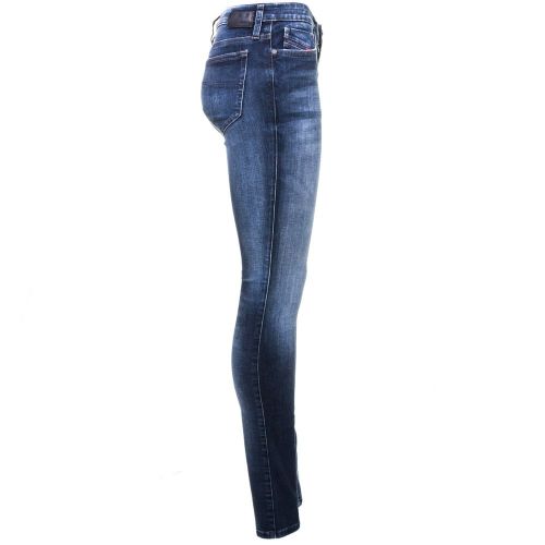 Womens Blue Wash Skinzee Super Skinny Fit Jeans 66240 by Diesel from Hurleys