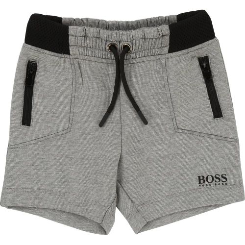 Boys Grey Sweat Shorts 19697 by BOSS from Hurleys