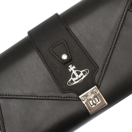 Womens Black Dolce Leather Envelope Clutch 79155 by Vivienne Westwood from Hurleys