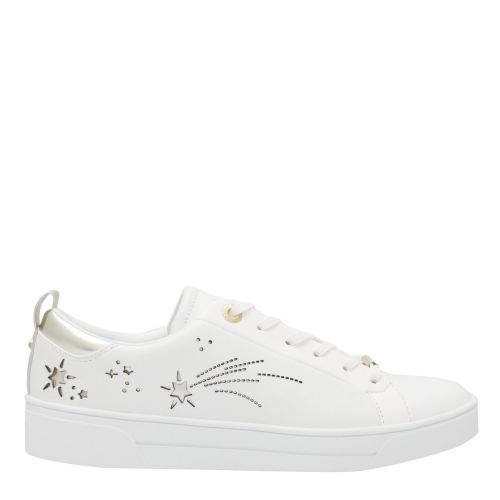 Womens White Sanaa Moonstone Trainers 51042 by Ted Baker from Hurleys