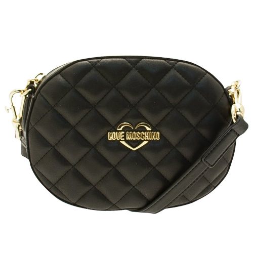 Womens Black  Small Quilted Crossbody Bag 10390 by Love Moschino from Hurleys
