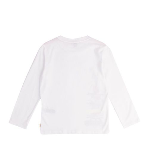 Boys White Mini Holiday L/s T Shirt 95926 by Paul Smith Junior from Hurleys