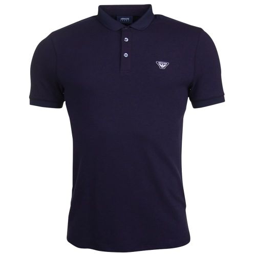 Mens Blue Trim S/s Polo Shirt 69604 by Armani Jeans from Hurleys