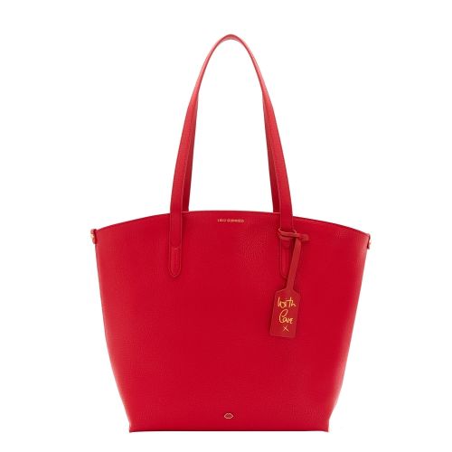 Womens Classic Red Agnes Tote Bag 47388 by Lulu Guinness from Hurleys