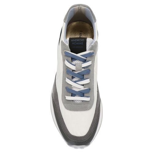 Mens White/Teal Marina Del Rey Ripstop Trainers 106606 by Android Homme from Hurleys