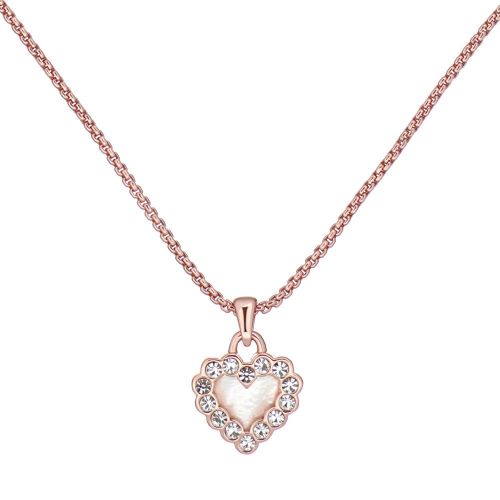 Womens Rose Gold/Mother Of Pearl Pearli Heart Pendant Necklace 97487 by Ted Baker from Hurleys