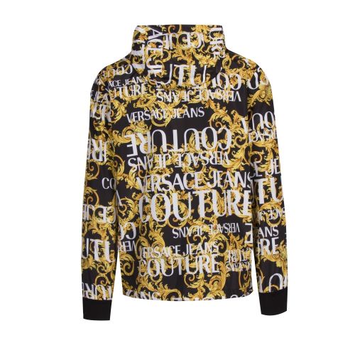Mens Black Baroque Reversible Hooded Jacket 43696 by Versace Jeans Couture from Hurleys
