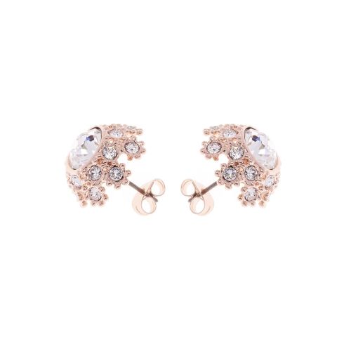 Womens Rose Gold Seraa Crystal Daisy Lace Stud Earrings 15980 by Ted Baker from Hurleys
