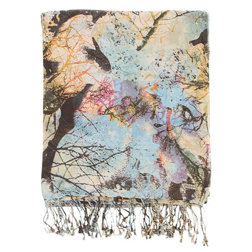 Womens Blue Nabrush Scarf 9467 by BOSS from Hurleys