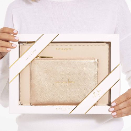 Womens Pink Love Perfect Pouch Gift Set 81636 by Katie Loxton from Hurleys