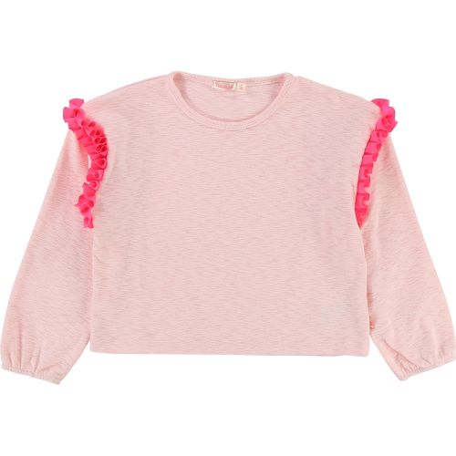 Girls Rose Frill Sleeve Box Fit L/s T Shirt 28471 by Billieblush from Hurleys