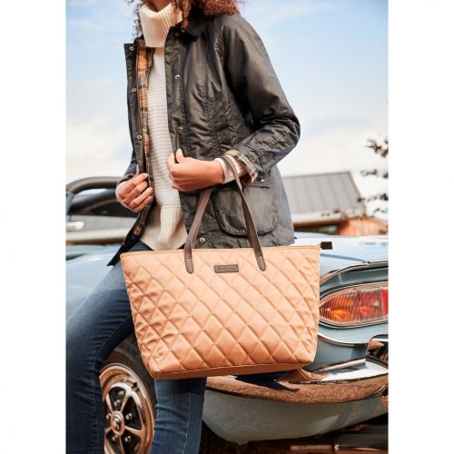 Womens Hessian Witford Quilted Tote Bag 97043 by Barbour from Hurleys