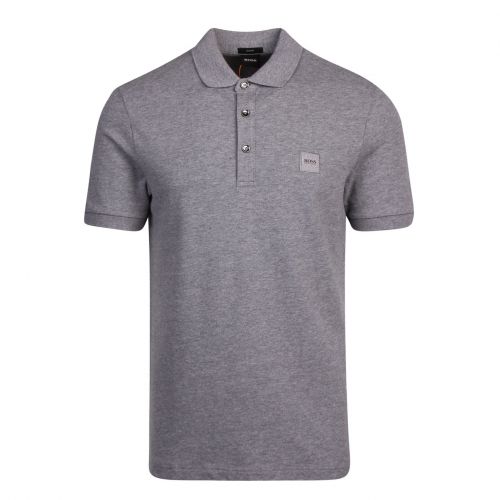 Casual Mens Light Grey Passenger Slim Fit S/s Polo Shirt 77908 by BOSS from Hurleys